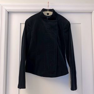 THEORY Navy Velvet Blazer Jacket